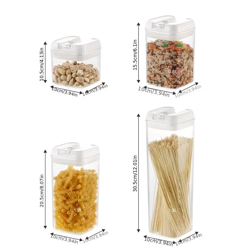 Set 7 Piezas Frascos de Almacenamiento