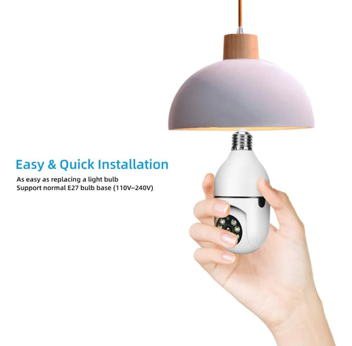 Camara De Seguirdad Foco Wifi