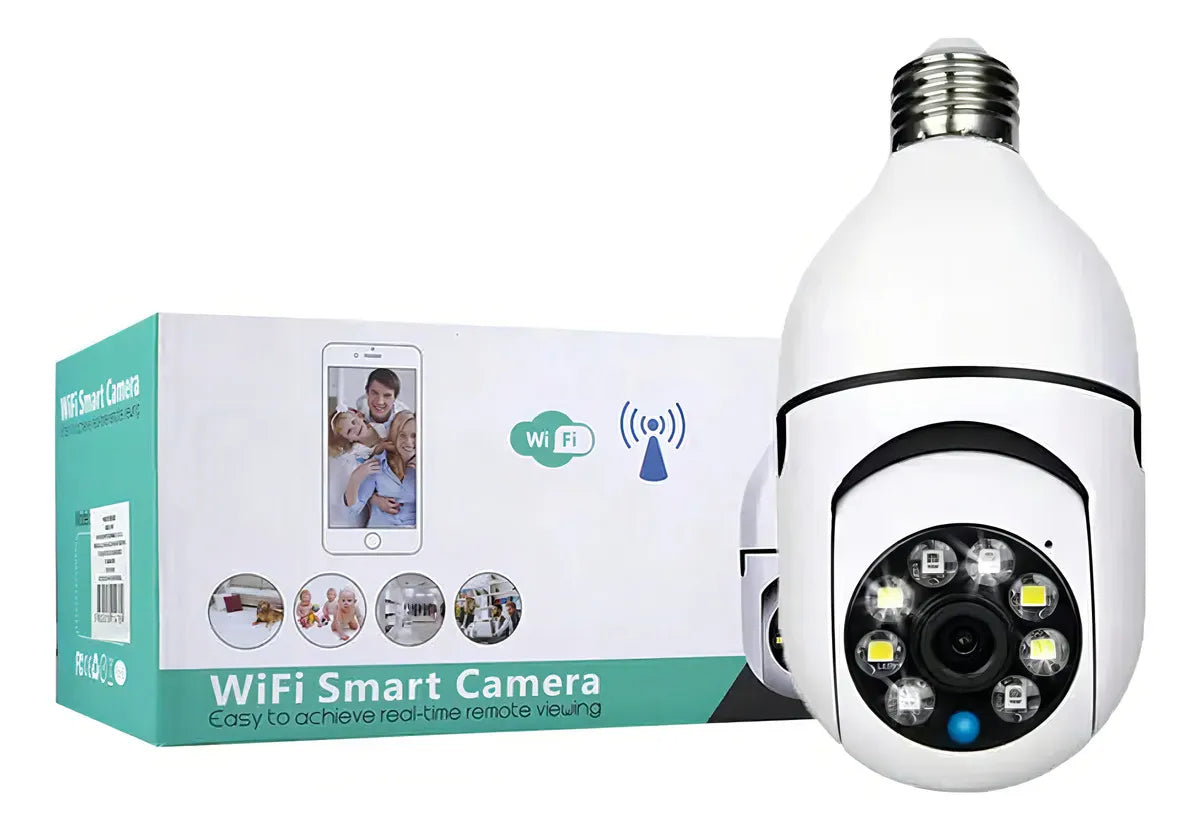 Camara De Seguirdad Foco Wifi