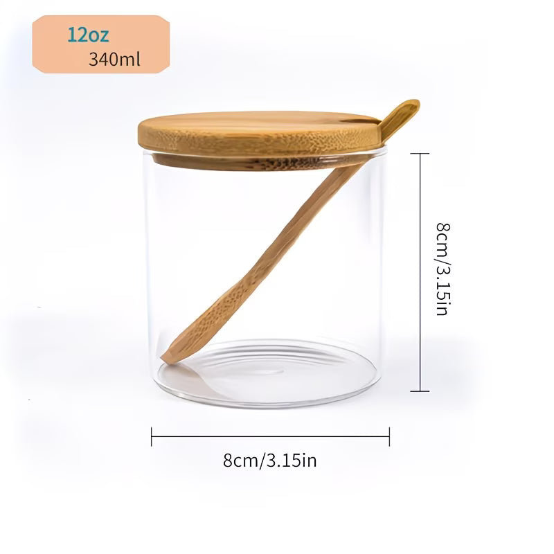 Especiero de Bambú x3 c/cuchara